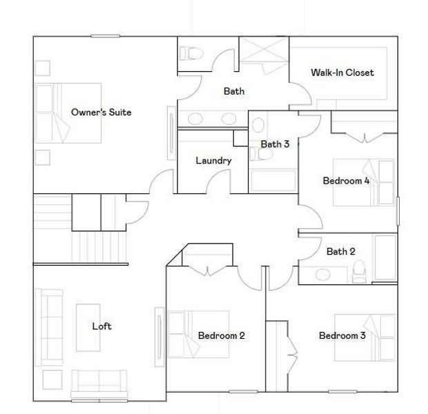 2D floor plan layout of this home in Apalachee Hills, Bethlehem, GA (Image 3). 2D floor plan layout of this home in Apalachee Hills, Bethlehem, GA (Image 3).