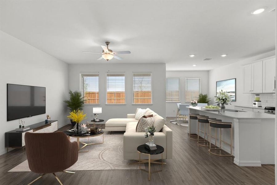 Furnished interior view inside a new home in , McKinney (Image 5).