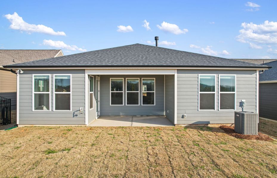 Exterior details and patio area of a home in Carolina Riverside, Belmont (Image 44).