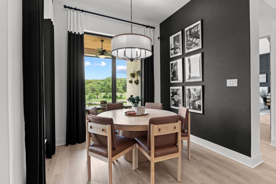 Furnished interior view inside a new home in Caliza Reserve, Boerne (Image 17).