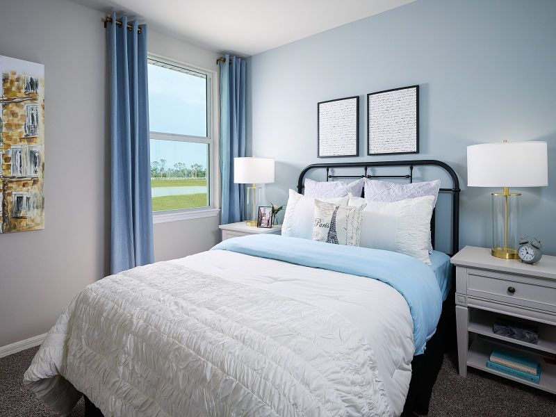 Bedroom modeled at Crescent Lakes at Babcock Ranch