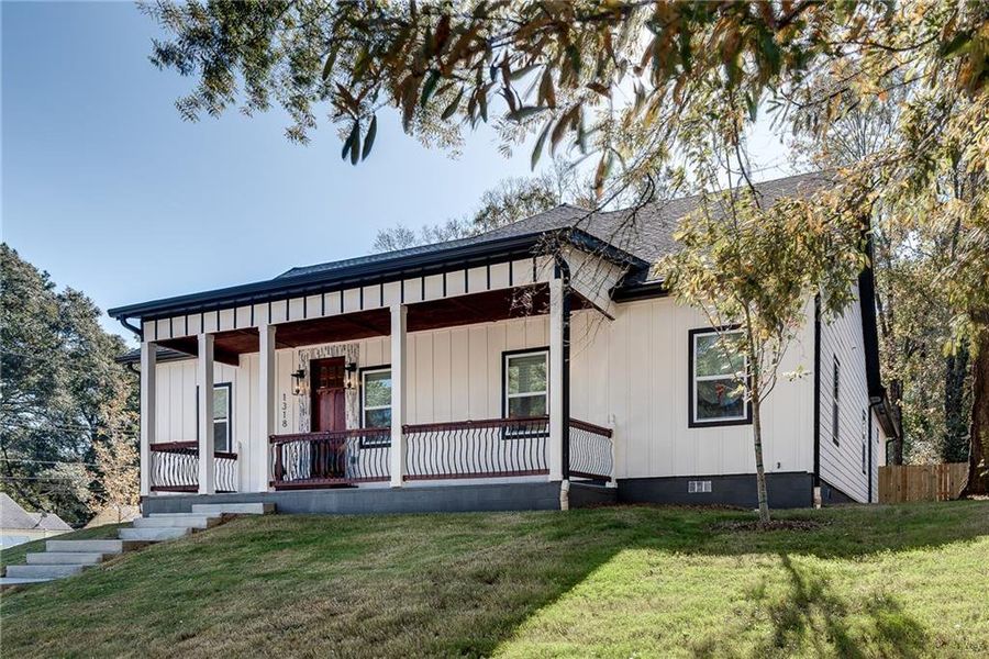 Exterior details and patio area of a home in , Atlanta (Image 31). Exterior details and patio area of a home in , Atlanta (Image 31).