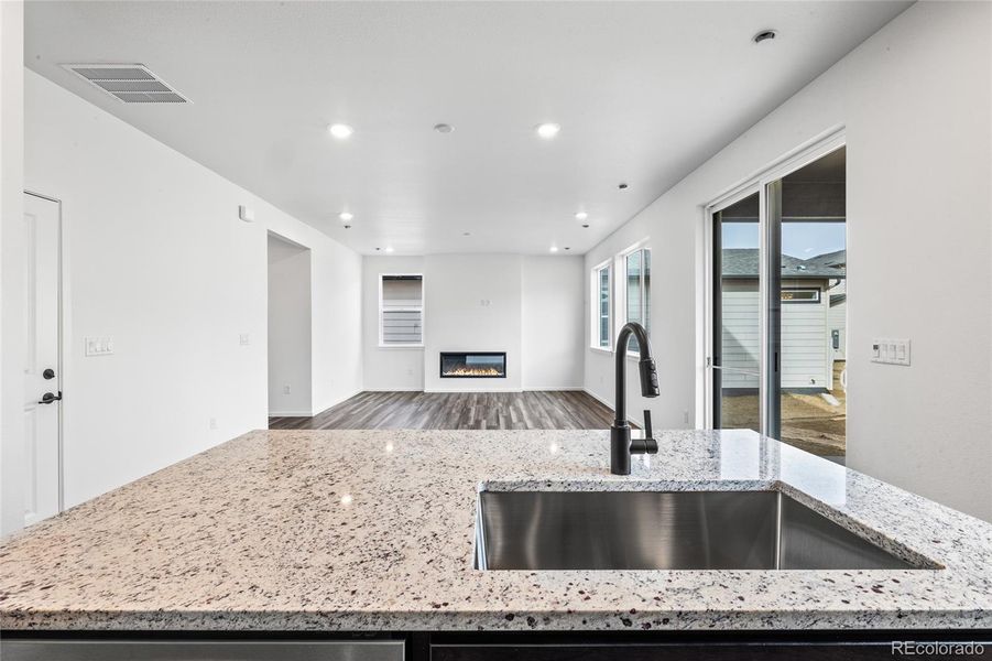 Furnished interior view inside a new home in Harvest Crossing, Aurora (Image 11). Furnished interior view inside a new home in Harvest Crossing, Aurora (Image 11).