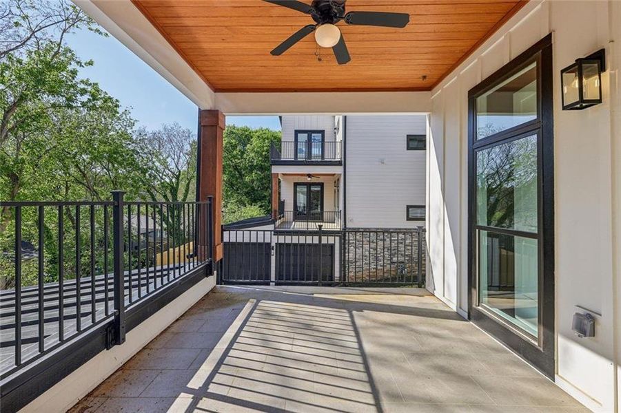 Exterior details and patio area of a home in , Atlanta (Image 33).