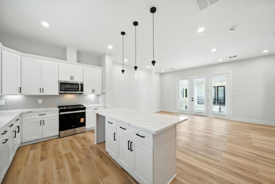 Furnished interior view inside a new home in Bauer Crossing, Houston (Image 11). Furnished interior view inside a new home in Bauer Crossing, Houston (Image 11).
