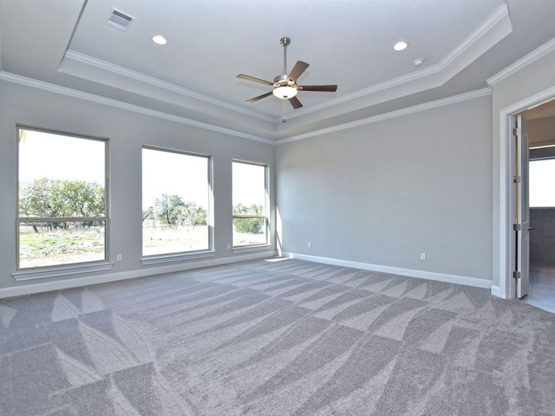Representative unfurnished interior of a home built from the Siena II by Giddens Homes in Clearwater Ranch, Liberty Hill (Image 162).