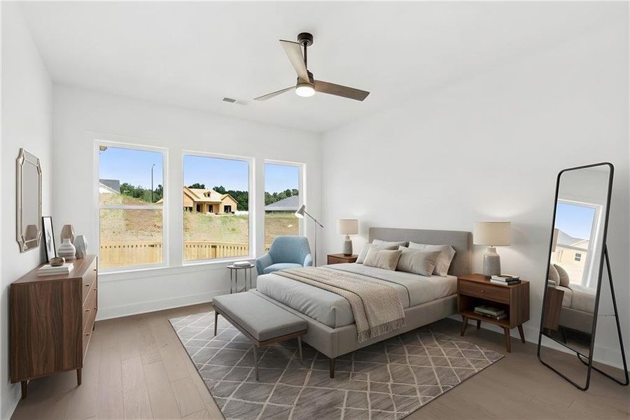 Furnished interior view inside a new home in Old Mill Preserve, Dallas (Image 6).