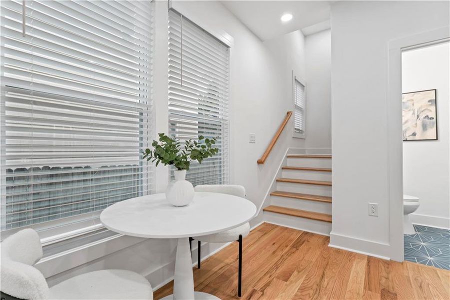 Furnished interior view inside a new home in , Atlanta (Image 5). Furnished interior view inside a new home in , Atlanta (Image 5).