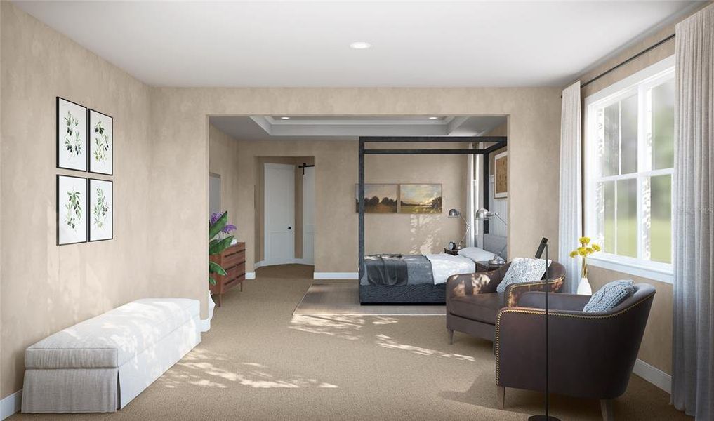 Furnished interior view inside a new home in Preserve at Deer Lakes, Sanford (Image 7).