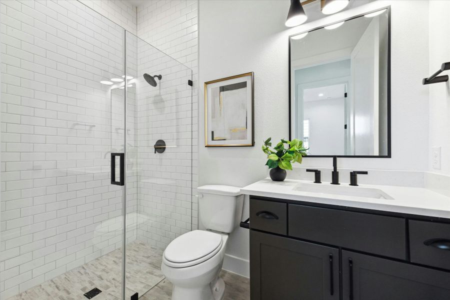 Furnished interior view inside a new home in , Houston (Image 16).