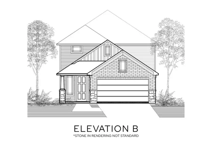 Representative rendering of the exterior for the The Redwood by Lillian Custom Homes (Image 4). Representative rendering of the exterior for the The Redwood by Lillian Custom Homes (Image 4).
