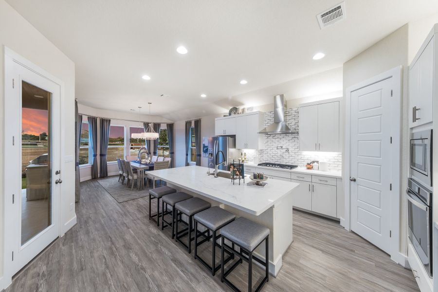 Furnished interior view inside a new home in Veramendi, New Braunfels (Image 3). Furnished interior view inside a new home in Veramendi, New Braunfels (Image 3).