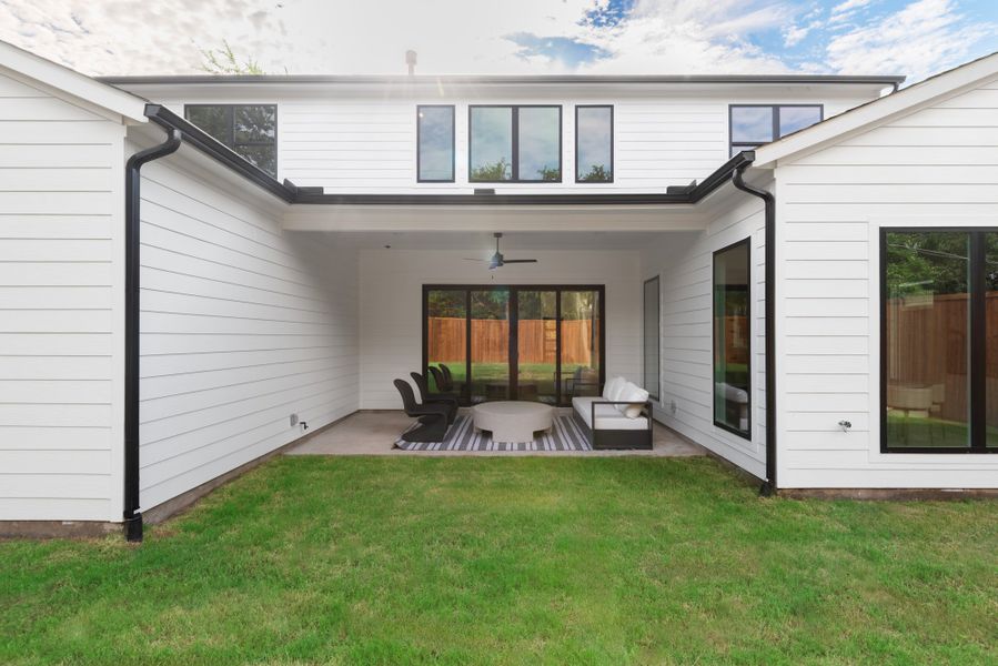 Exterior details and patio area of a home in , Dallas (Image 3). Exterior details and patio area of a home in , Dallas (Image 3).