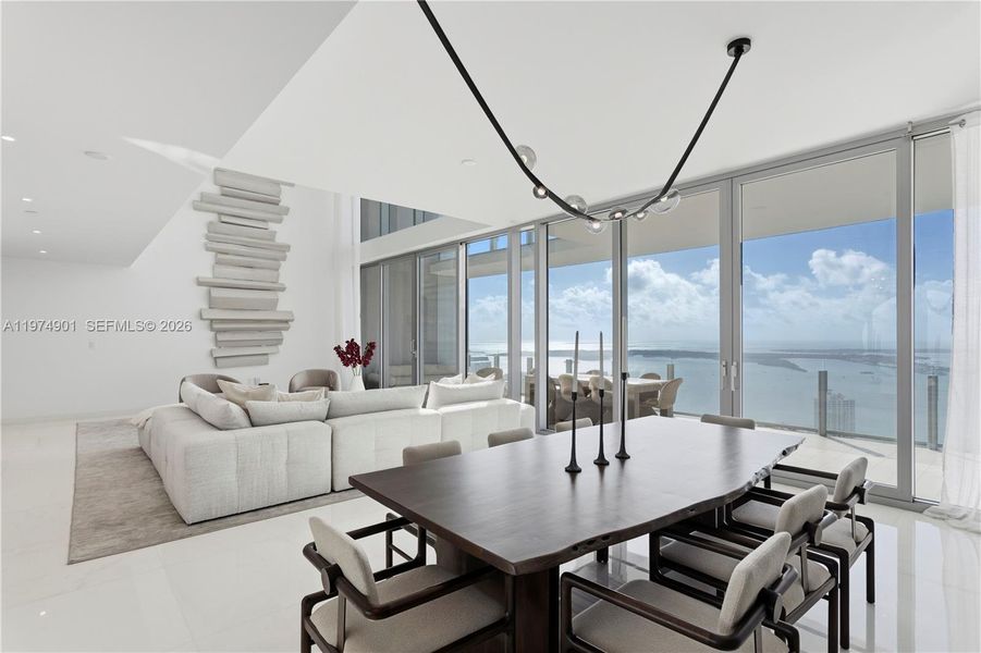 Furnished interior view inside a new home in , Miami (Image 16).