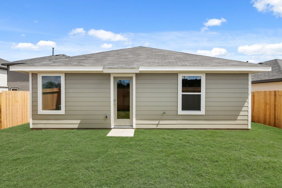Exterior details and patio area of a home in Sunset Valley, Hockley (Image 3).