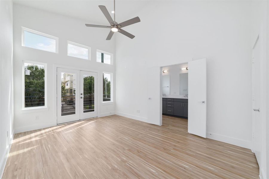 Primary Bedroom with Balcony!
