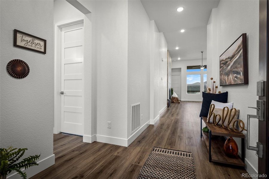 Furnished interior view inside a new home in Cloverleaf - Pinnacle Collection, Monument (Image 17).