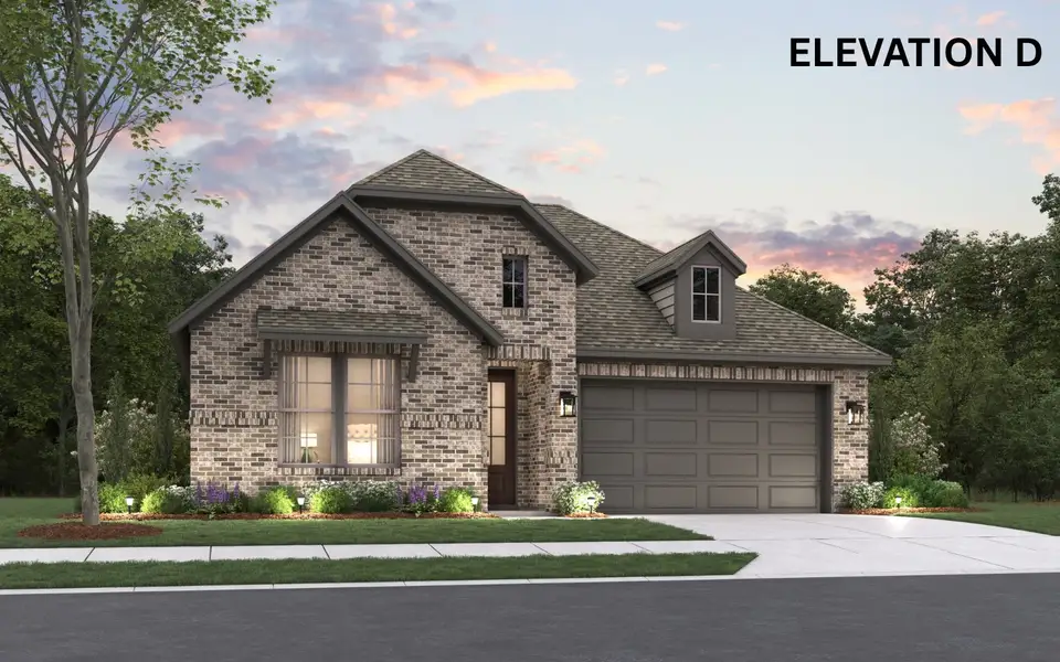 Representative exterior photo of a completed home built from the Trenton by Cambridge Homes in Ribbonwood, Aubrey, TX (Image 15). Representative exterior photo of a completed home built from the Trenton by Cambridge Homes in Ribbonwood, Aubrey, TX (Image 15).