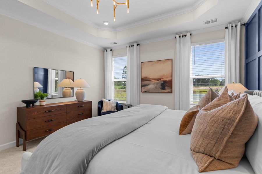 Representative furnished interior of a home built from the The Hibiscus by Chesapeake Homes in Coastal Club of the Carolinas, Calabash (Image 57).