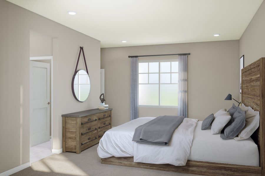 Representative furnished interior of a home built from the 2804 by Tri Pointe Homes in The Aurora Highlands, Aurora (Image 25).