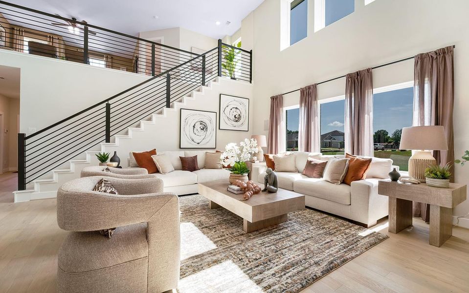 Furnished interior view inside a new home in Steed Landing, Texas City (Image 4).