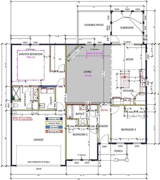 2D floor plan layout of this home in Mills Gin, Campobello, SC (Image 3).