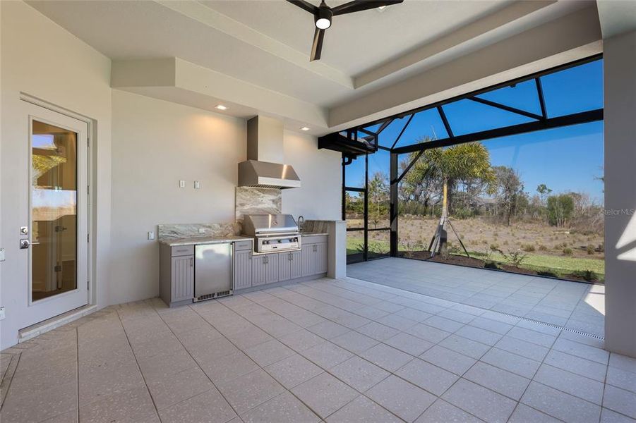Exterior details and patio area of a home in Wild Blue at Waterside, Sarasota (Image 33). Exterior details and patio area of a home in Wild Blue at Waterside, Sarasota (Image 33).