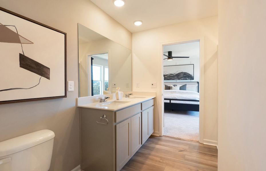 Furnished interior view inside a new home in Highlands of Carter's Station, Columbia (Image 31). Furnished interior view inside a new home in Highlands of Carter's Station, Columbia (Image 31).