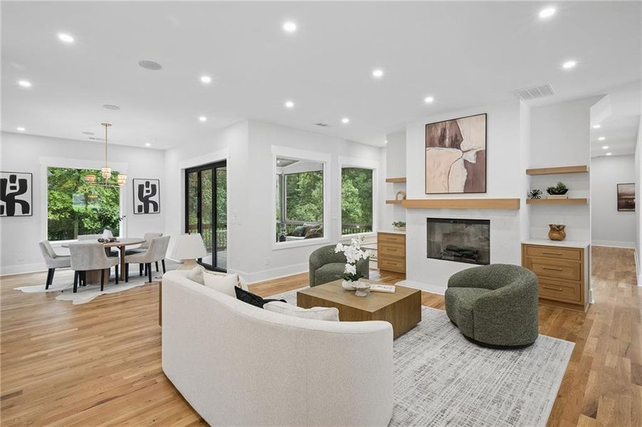Furnished interior view inside a new home in , Atlanta (Image 46).