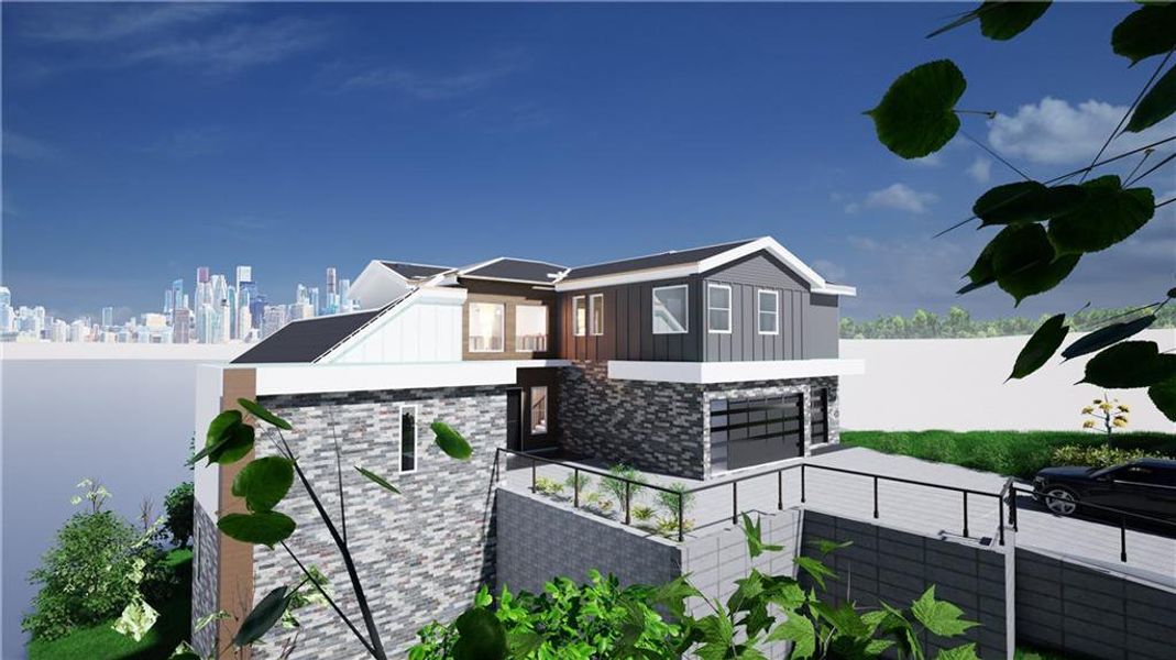 Front exterior of a new home in , Atlanta, GA, highlighting curb appeal (Image 4).