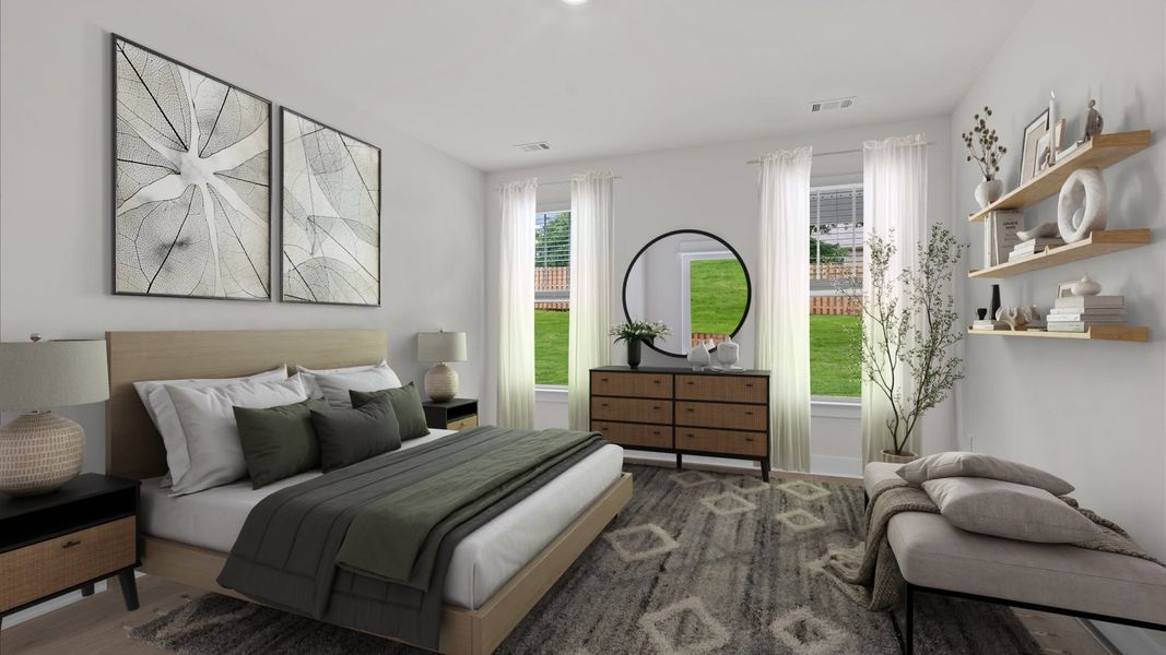 Furnished interior view inside a new home in Aspen Ridge, Lyman (Image 28).