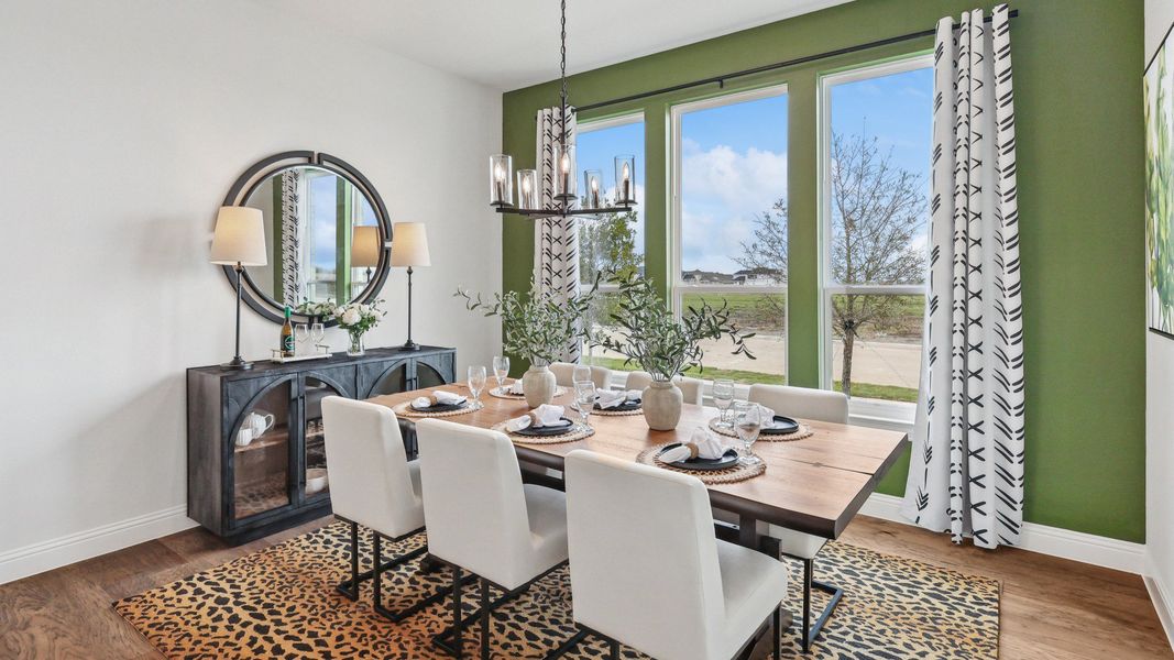 Representative furnished interior of a home built from the Cornell by DRB Homes in Green Meadows Classic, Celina (Image 6).