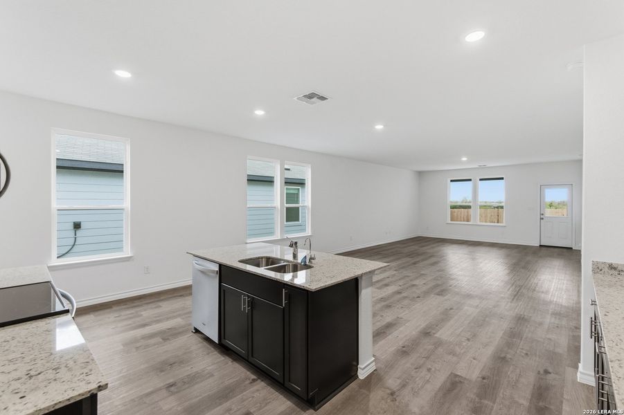 Furnished interior view inside a new home in The Overlook at Creekside, New Braunfels (Image 9).