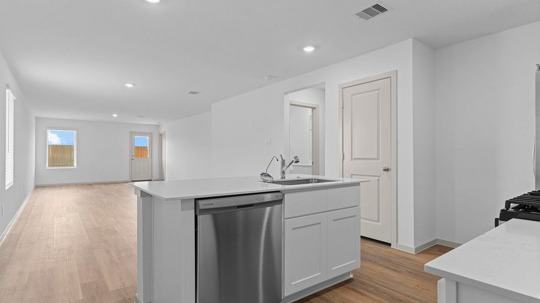 Furnished interior view inside a new home in Watermark, Alvin (Image 4).