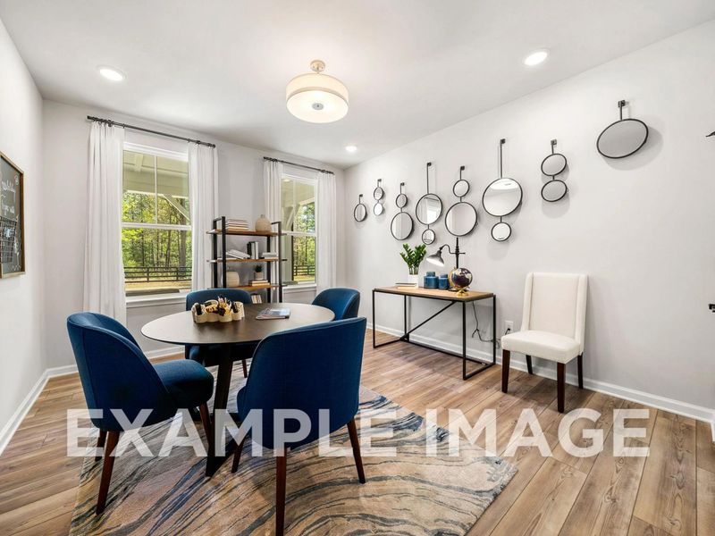 Representative furnished interior of a home built from the The Hickory B by Davidson Homes LLC in Melody Lakeside Estates, Buford (Image 27).