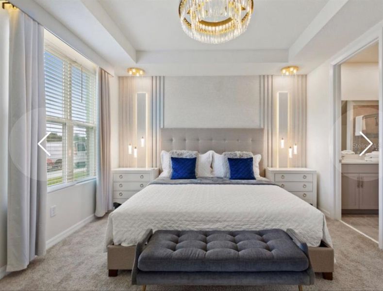 Furnished interior view inside a new home in Solara Resort, Kissimmee (Image 73).