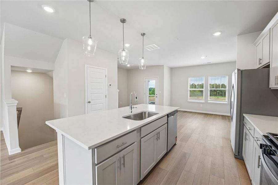 Furnished interior view inside a new home in Hemingway - Highland Series, Cumming (Image 11).