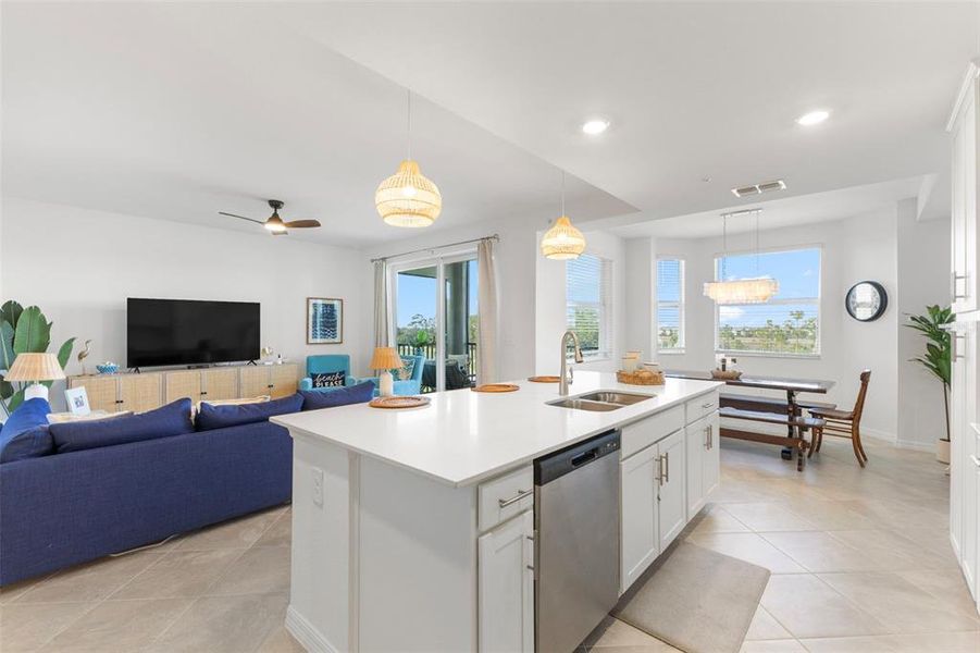 Furnished interior view inside a new home in , Venice (Image 7). Furnished interior view inside a new home in , Venice (Image 7).