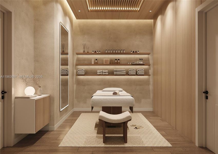 Furnished interior view inside a new home in , Miami (Image 11).