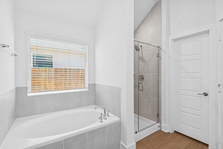 Furnished interior view inside a new home in Lone Star Landing, Montgomery (Image 12).