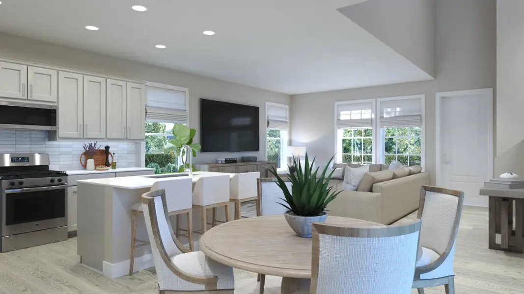 Representative furnished interior of a home built from the Vista by Risewell Homes in Cypress Bluff, Groveland (Image 5).