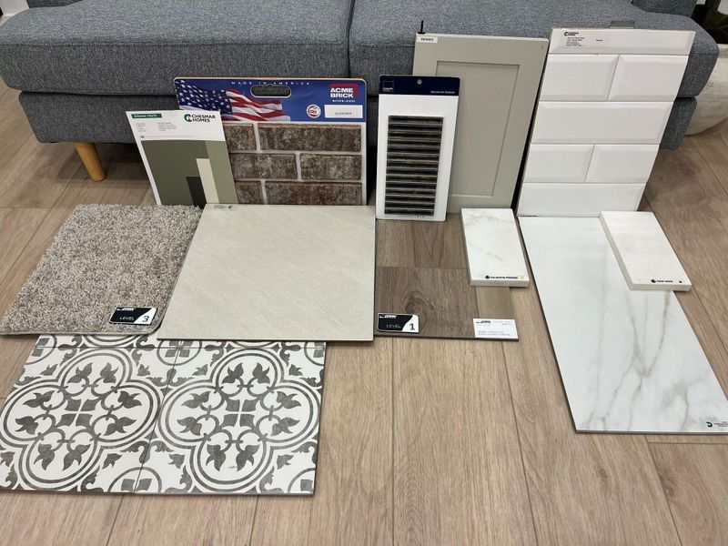 Sample of building materials used in homes in Bridgeland, Cypress (Image 22). Sample of building materials used in homes in Bridgeland, Cypress (Image 22).