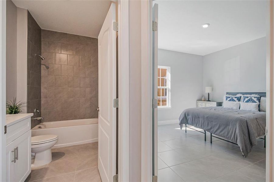 Furnished interior view inside a new home in , Kissimmee (Image 21). Furnished interior view inside a new home in , Kissimmee (Image 21).