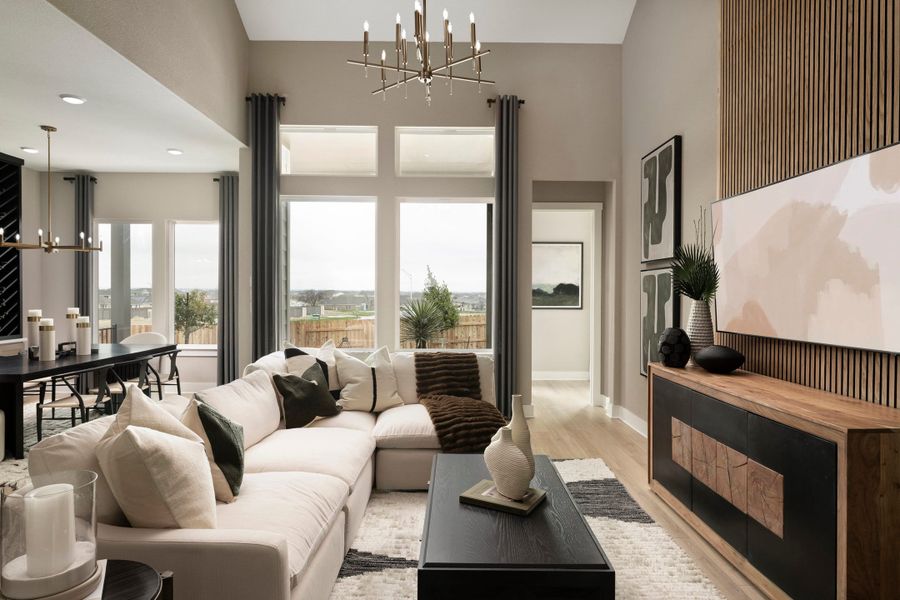 Representative furnished interior of a home built from the McKinney by Tri Pointe Homes in Lariat, Liberty Hill (Image 10).