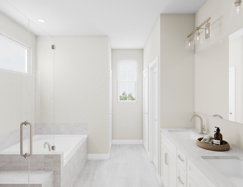 Representative furnished interior of a home built from the Keystone by Beazer Homes in Poppy at GreenHouse, Marietta (Image 10).