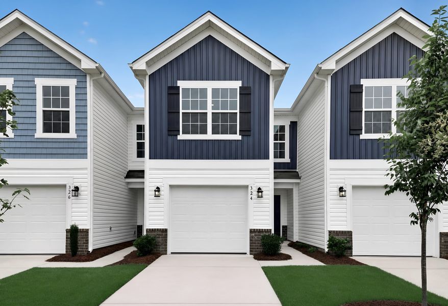 Front exterior of a new home in Taylor Hill, Gilbert, SC, highlighting curb appeal (Image 1). Front exterior of a new home in Taylor Hill, Gilbert, SC, highlighting curb appeal (Image 1).