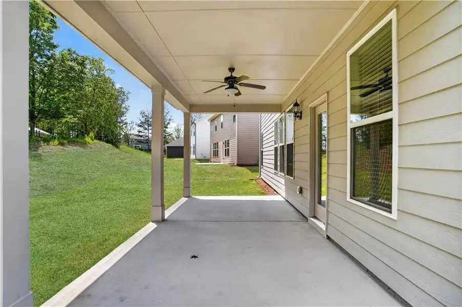 Exterior details and patio area of a home in , Villa Rica (Image 20).