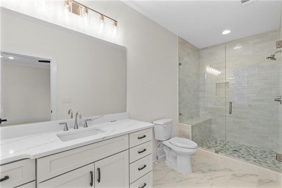 Furnished interior view inside a new home in , Milton (Image 32).