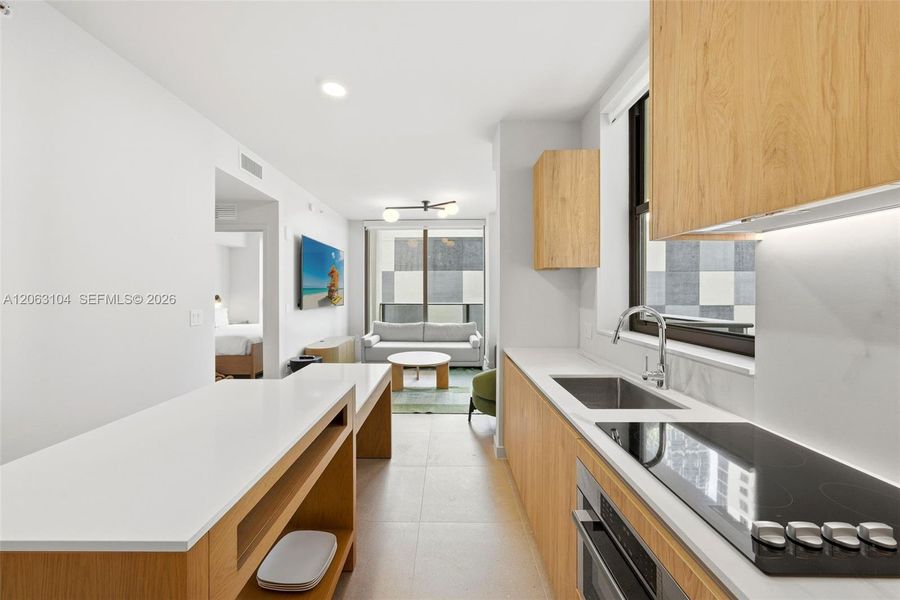 Furnished interior view inside a new home in , Miami (Image 31).