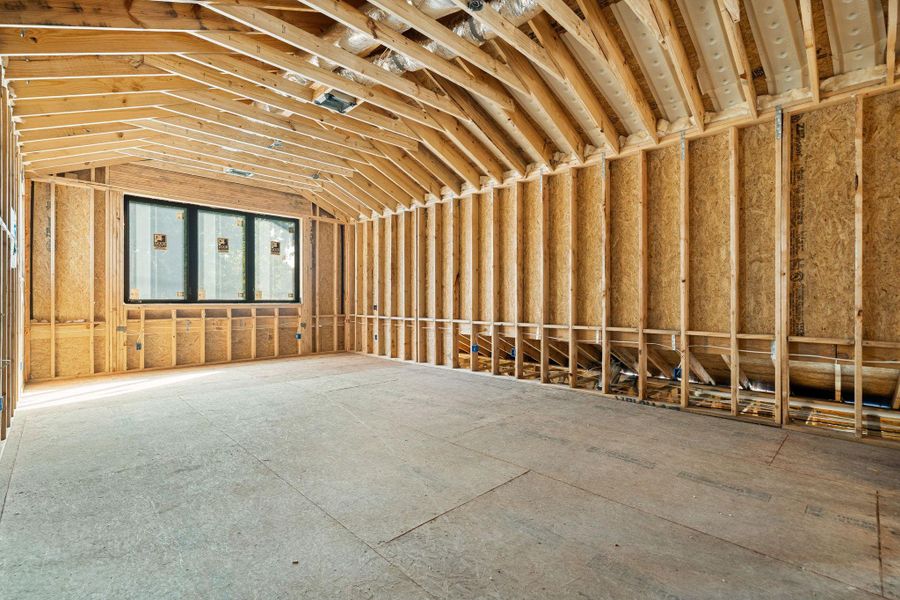 Primary bedroom under construction, see prior render for this area